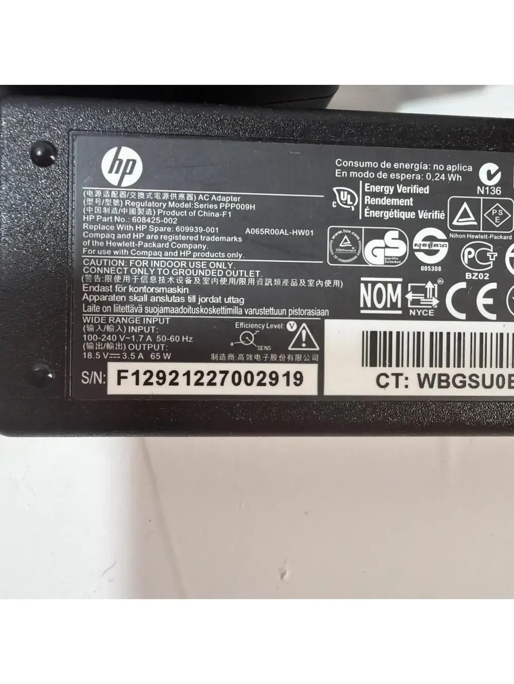 Lot of 15 HP Laptop AC Adapters Power Supplies Mixed 45W 65W 90W OEM Chargers